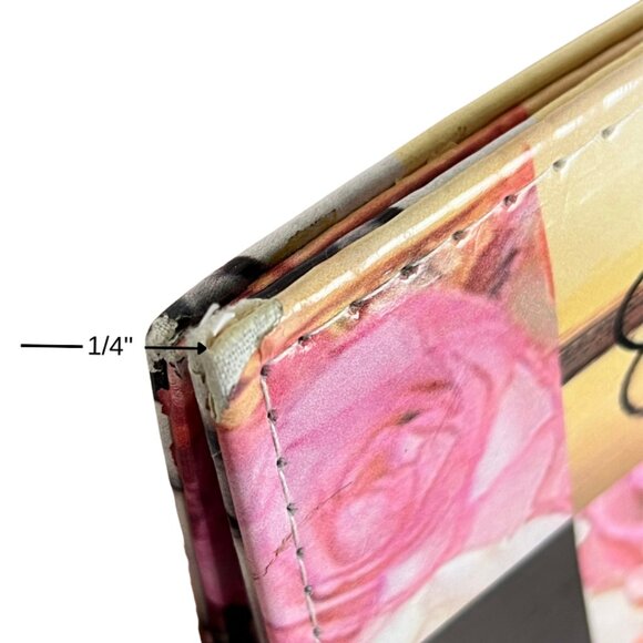 Ashley Stewart Love Collage Clutch & Shoulder Bag Chain Strap NWT - Picture 7 of 14